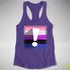 Genderfluid Pride Flag Exclamation Point Racerback Tank